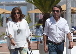 Ana Botella and her husband the former Prime Minister of Spain