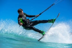 Kitesurfer Liam Whaley. Photo: Alan van Gysen