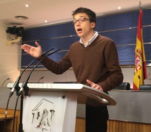 DEMANDS: Podemos delegate Inigo Errejón