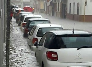 SEVILLA: Flooded streets