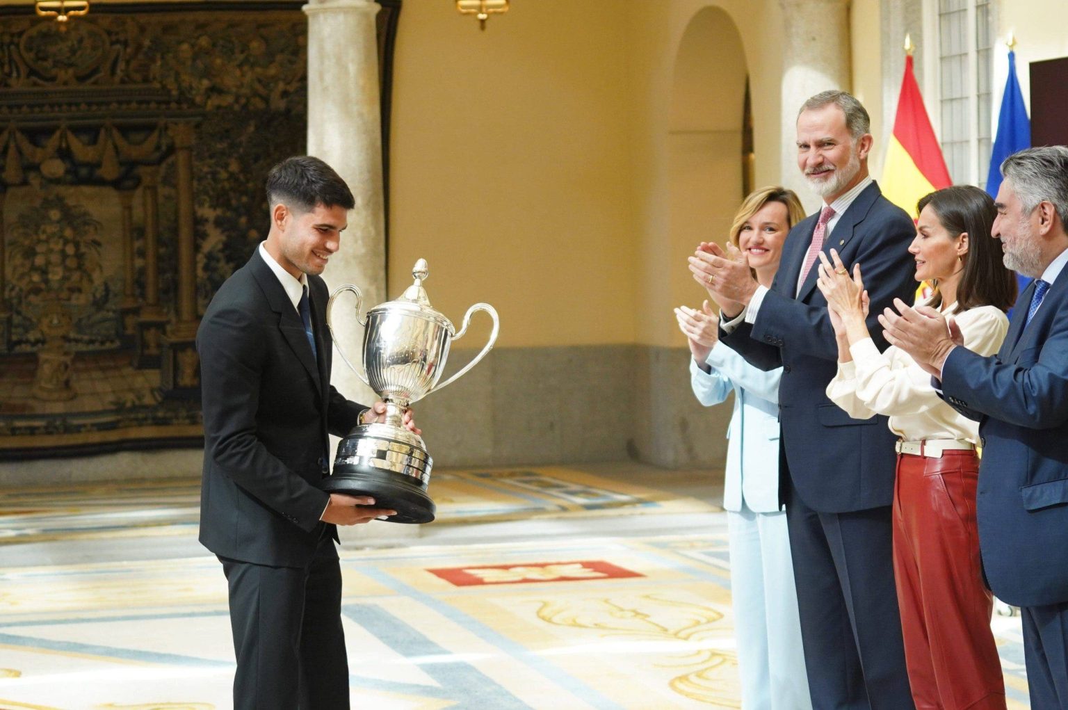 IN PICS Tennis Ace Carlos Alcaraz 20 Receives Athlete Of The Year