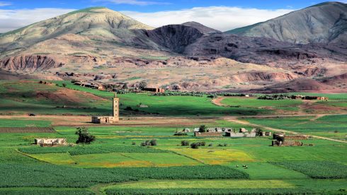 Landscape In The Plains Of Fez In Morocco