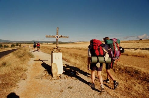 ON THE ROAD: Pilgrims head for Santiago de Compostela