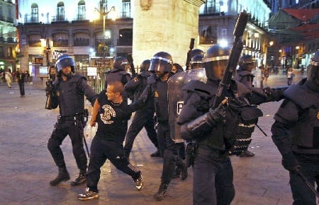 miners protest cuts in Madrid