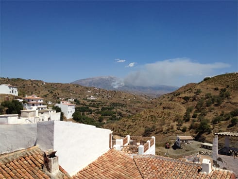 fire in axarquia