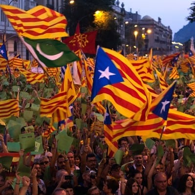 Catalan independence march e