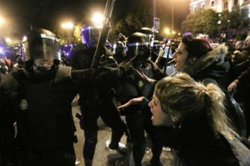 anti austerity protests in madrid