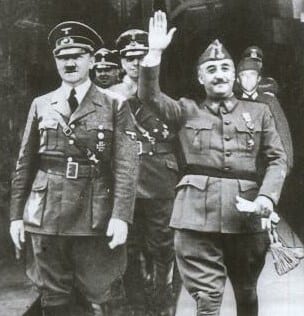 fransisco franco y adolf hitler