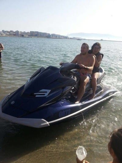 Dale Villa on Jet Ski e