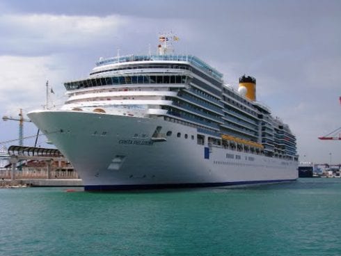 Cruise ship in Malaga