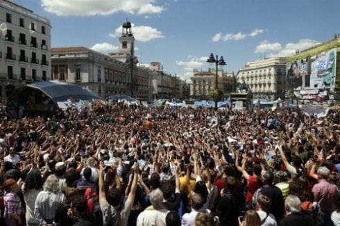 Unemployment protsest madrid e