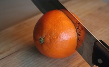 orange cut in half