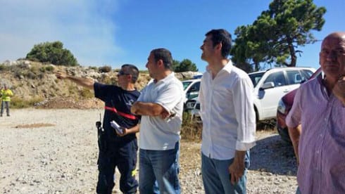 President of the Diputacion de Malaga visits the area