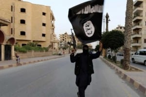 Isis flag waver Mosul (1)