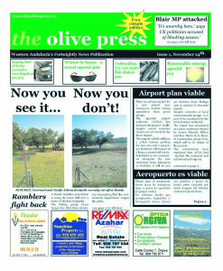 The very first Olive Press, November 2006