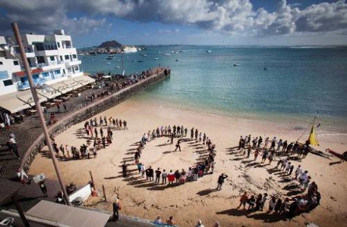 Oil protest Fuerteventura