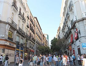 Madrid´s Calle de la Montera is one of the city´s most famous red light districts