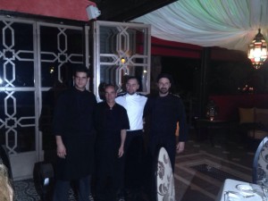 COOKING UP A TREAT: Head chef Ruben and the team