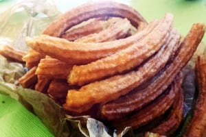 CHURROS: At break time, there was a mass order of churros for the English class to try