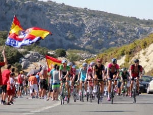 RONDA: The  Vuelta a España on the stage to Ronda in 2014. Photography by Karl Smallman