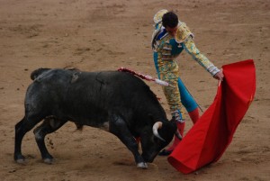 The town cancelled its annual bullfighting festival