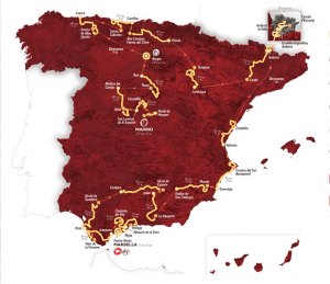 The Vuelta route