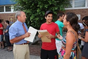 Gibraltar students receiving results