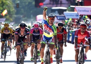 Peter Sagan (TCS) wins the 3rd stage of the Vuelta a España 2015 © Graham Watson / Unipublic 