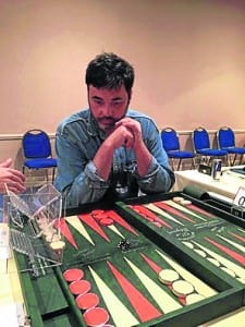CHAMP: World backgammon champion Turkish Ali Cihangir Cetinel is set for the Rock