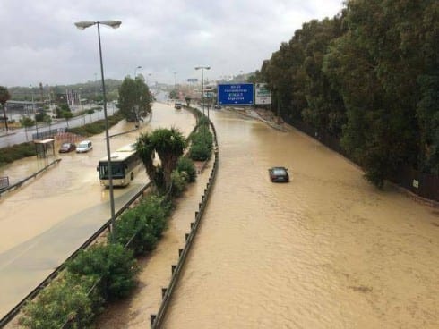 motorway flood