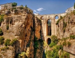 RONDA: The Parador looks over the iconic bridge and gorge
