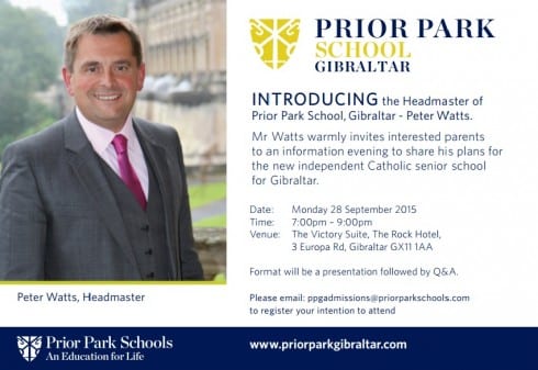Prior Park Gibraltar meet the new headmaster