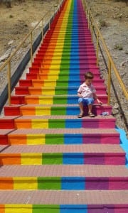 ESTEPONA TOP TEN: Rainbow steps