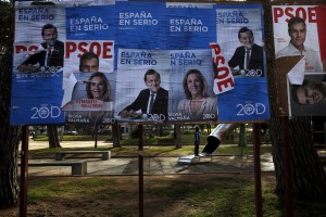 ELECTION FEVER: Posters for PSOE, Ciudadanos and PP