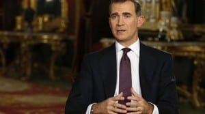 KING FELIPE: Won't call parties together