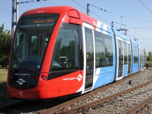 CAMPO FUTURE: Light rail tram in Madrid