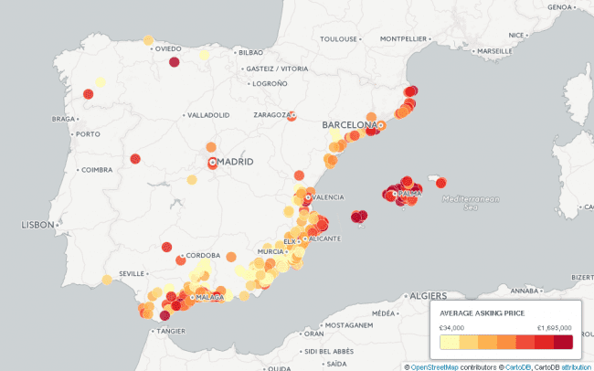 New Property Map Shows Richest And Cheapest Areas Of Spain Olive 