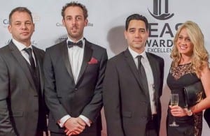 DREAM TEAM: Kelly (left) with colleagues