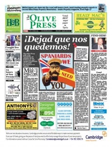 COLLECTORS ITEM: Olive Press front page