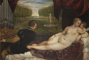Nudes, CAPTION Titian, Venus with an Organist and Cupid