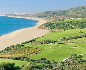 STUNNING LINKS: The view from Alcaidesa golf is one of Spain’s very best
