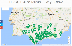 Dining Secrets' interactive map