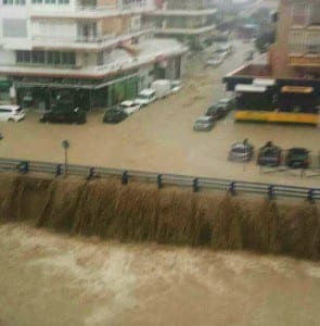 Flooding in Sabinillas