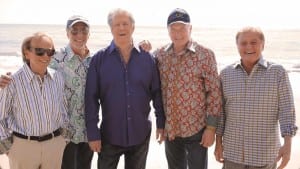 The Beach Boys' new album -- the first collaboration in decades between founding members Brian Wilson (third from left) and Mike Love (second from right) -- is called That's Why God Made the Radio.