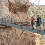 Bridge In Gorge Of The Gaitanes In El Caminito Del Rey (the King