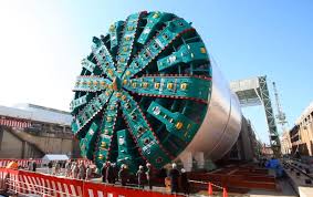 BORING MACHINE: Bertha was instrumental in the tunnel's construction