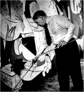 AT WORK: Picasso painting Guernica