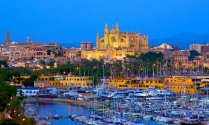 BUSTLING: Palma tourists flock in