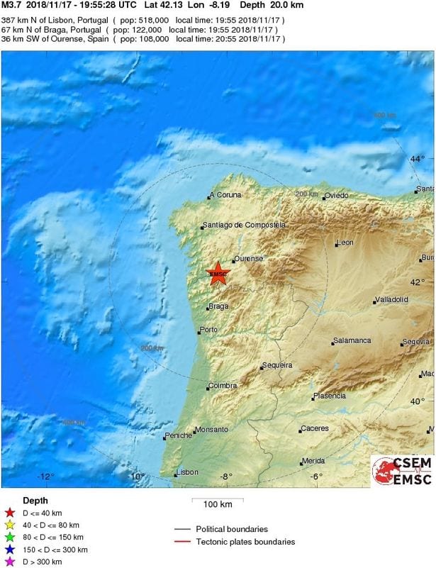 earthquake spain