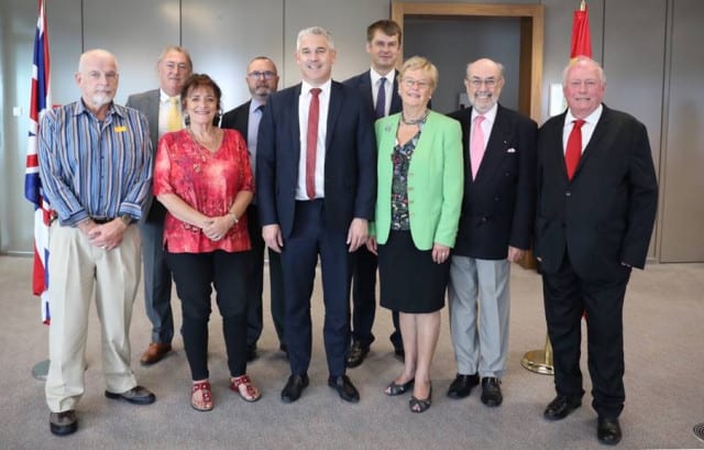 Stephen Barclay Meets Brits John Carrivick Far Right